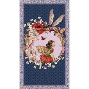 Michael Miller Cotton Fabric Elderberry Flower Fairies Panel 110cm x 62cm