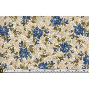 Cotton Fabric Regents Park 8160-N, 110cm Wide, NAVY per Metre