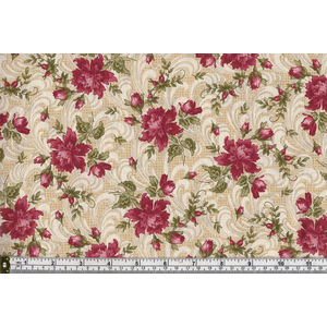 Cotton Fabric Regents Park 8160-R, 110cm Wide, Red per Metre