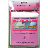 Hemline Heat N Seal Lite Iron On Adhesive, 74 x 69cm, Applique, Crafts, Quilting