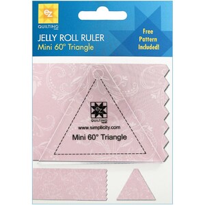 Mini 60-Degree Triangle Jelly Roll Ruler by EZ Quilting (882228)