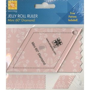 Mini 60-Degree Diamond Jelly Roll Ruler by EZ Quilting (882232)
