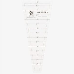 EZ Dresden Ruler 8&quot; Long, by EZ Quilting (8829306A)