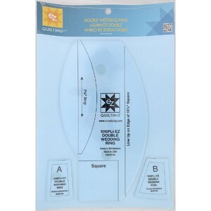 Simpli-EZ Double Wedding Ring Quilt Ruler Set, by EZ Quilting (8829419A)
