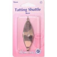 Hemline Metal Tatting Shuttle 70mm, Pack of 1
