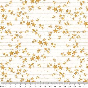 Rainbow Unicorns Stars, 112cm Wide Cotton Fabric