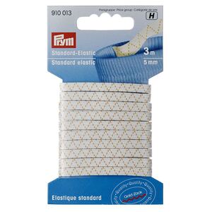 Standard Elastic White 5mm x 3m by Prym