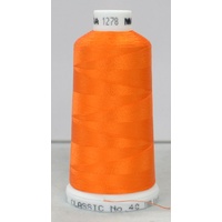 Madeira Classic Rayon 40 Embroidery Thread, 5000m Colour 1278, ORANGE