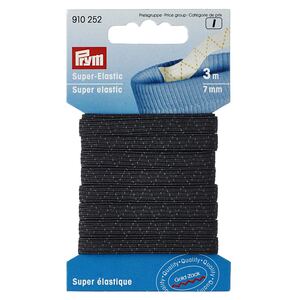 Black Super Elastic, 7mm x 3m, by Prym