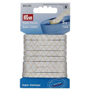 Prym Super Elastic 7mmx 3m, White