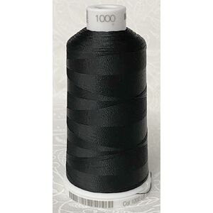 Madeira Classic Rayon 40 Embroidery Thread, 1000m Colour 1000 BLACK