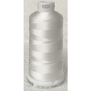 Madeira Classic Rayon 40 Embroidery Thread, 1000m Colour 1001 WHITE