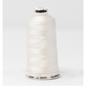 Madeira Classic Rayon 40, #1004 NATURAL WHITE 1000m Embroidery Thread