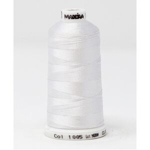 Madeira Classic Rayon 40, #1005 FLUORESCENT WHITE 1000m Embroidery Thread