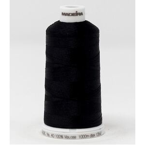 Madeira Classic Rayon 40, #1006 DIAMOND BLACK 1000m Embroidery Thread