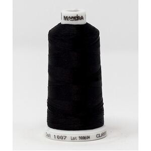 Madeira Classic Rayon 40, #1007 AMBER BLACK 1000m Embroidery Thread