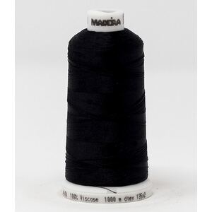 Madeira Classic Rayon 40, #1008 RUBY BLACK 1000m Embroidery Thread