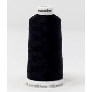 Madeira Classic Rayon 40, #1009 SAPPHIRE BLACK 1000m Embroidery Thread