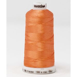 Madeira Classic Rayon 40, #1020 BRIGHT PEACH 1000m Embroidery Thread