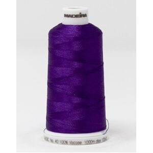Madeira Classic Rayon 40, #1033 PURPLE PANSY 1000m Embroidery Thread