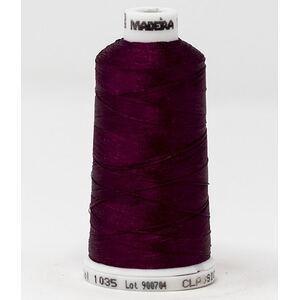 Madeira Classic Rayon 40, #1035 BURGUNDY 1000m Embroidery Thread