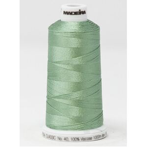 Madeira Classic Rayon 40, #1047 CELADON 1000m Embroidery Thread
