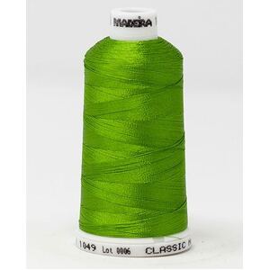 Madeira Classic Rayon 40, #1049 LIME GREEN 1000m Embroidery Thread