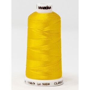Madeira Classic Rayon 40, #1069 SUNSHINE YELLOW 1000m Embroidery Thread