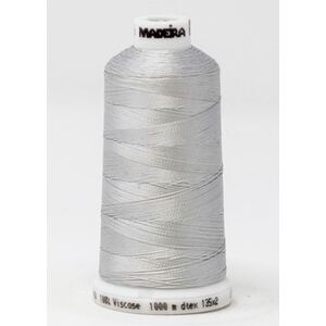 Madeira Classic Rayon 40, #1086 STERLING SILVER 1000m Embroidery Thread