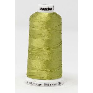 Madeira Classic Rayon 40, #1102 LIGHT MOSS GREEN 1000m Embroidery Thread