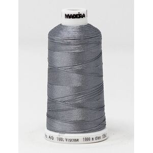 Madeira Classic Rayon 40, #1118 OVERCAST GRAY 1000m Embroidery Thread