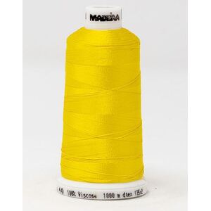 Madeira Classic Rayon 40, #1124 BUTTERCUP 1000m Embroidery Thread