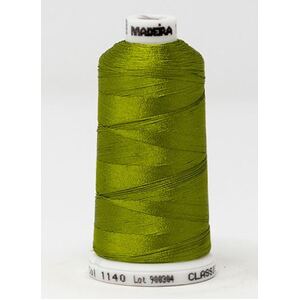 Madeira Classic Rayon 40, #1140 AVOCADO GREEN 1000m Embroidery Thread