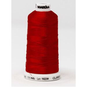 Madeira Classic Rayon 40, #1146 TOMATO RED 1000m Embroidery Thread