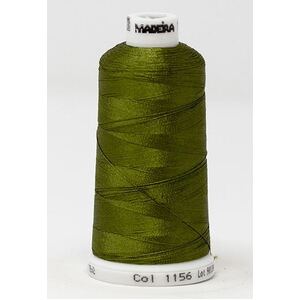 Madeira Classic Rayon 40, #1156 OLIVE GREEN 1000m Embroidery Thread