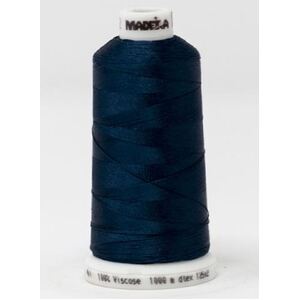 Madeira Classic Rayon 40, #1162 ADMIRAL BLUE 1000m Embroidery Thread