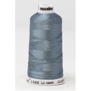 Madeira Classic Rayon 40, #1163 STEEL GREEN 1000m Embroidery Thread
