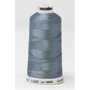Madeira Classic Rayon 40, #1163 STEEL GREEN 1000m Embroidery Thread