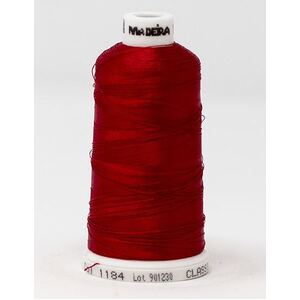 Madeira Classic Rayon 40, #1184 SCARLET ROSE 1000m Embroidery Thread