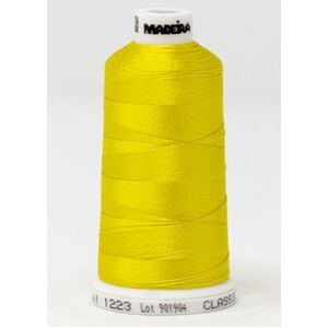 Madeira Classic Rayon 40, #1223 LEMON TART 1000m Embroidery Thread