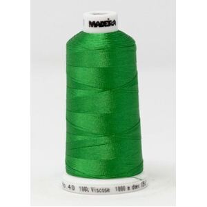 Madeira Classic Rayon 40, #1251 KELLY GREEN 1000m Embroidery Thread