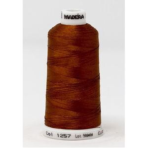 Madeira Classic Rayon 40, #1257 BRONZE 1000m Embroidery Thread