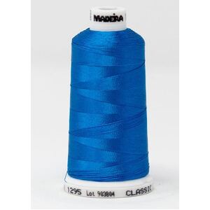 Madeira Classic Rayon 40, #1295 CYAN 1000m Embroidery Thread