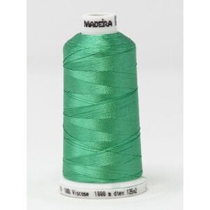 Madeira Classic Rayon 40, #1301 JADE 1000m Embroidery Thread