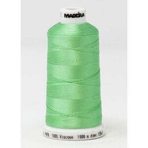 Madeira Classic Rayon 40, #1302 SPEARMINT 1000m Embroidery Thread