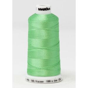 Madeira Classic Rayon 40, #1302 SPEARMINT 1000m Embroidery Thread