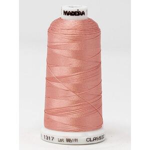 Madeira Classic Rayon 40, #1317 BLUSH PINK 1000m Embroidery Thread