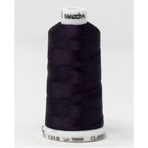 Madeira Classic Rayon 40, #1318 GRAPHITE 1000m Embroidery Thread