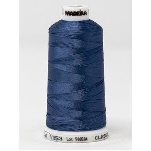 Madeira Classic Rayon 40, #1353 BLUE SPRUCE 1000m Embroidery Thread