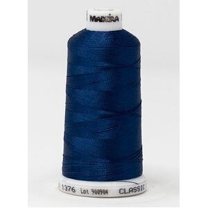 Madeira Classic Rayon 40, #1376 INDEPENDENCE BLUE 1000m Embroidery Thread